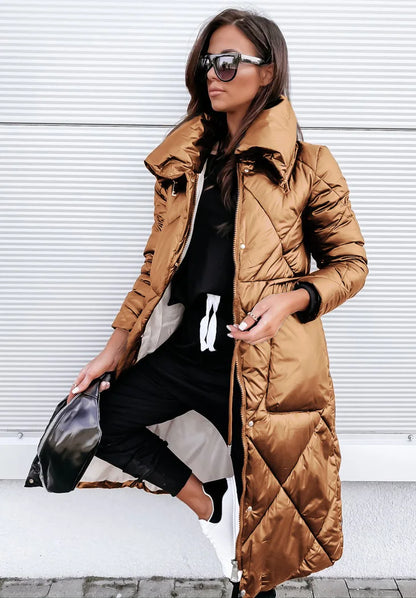 Warme Steppjacke aus Baumwolle - IdealeKleiden