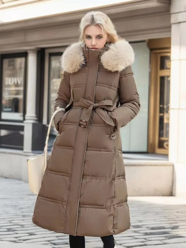 Vegane Winterjacke Damen Warm Pelzparka