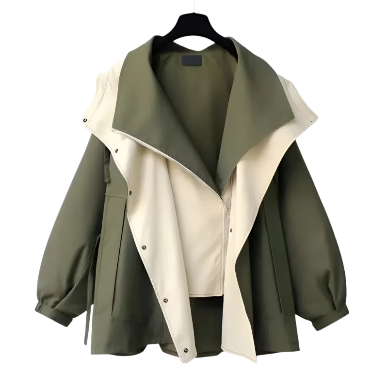 Stylische Regenjacke Damen Oversized Wasserdicht