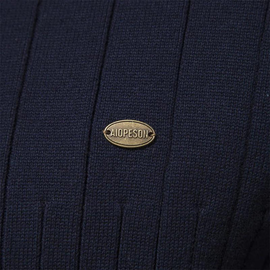 Herren Pullover Klassisch Halfzip - IdealeKleiden