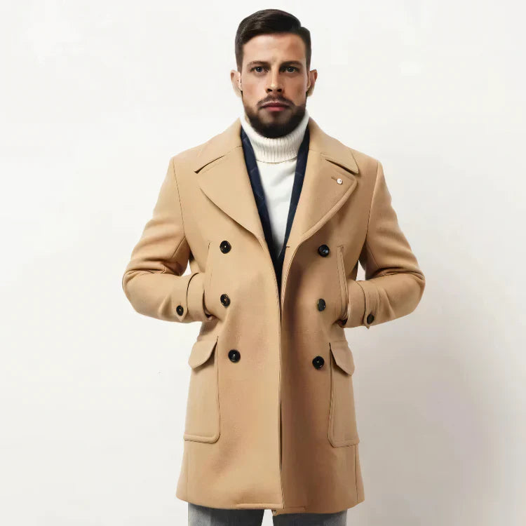 Herren Winterjacke Warm Mit Seitentaschen