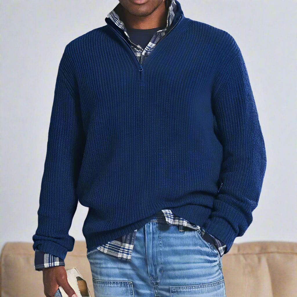 Bequemer Pullover Baumwolle Relaxed Fit