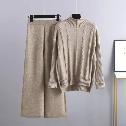 Modisches Strick-Kleid-Set für Damen