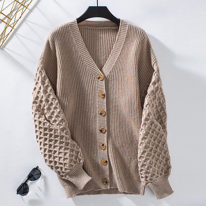 Stylischer Cardigan V-Ausschnitt Weich