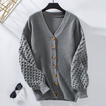 Stylischer Cardigan V-Ausschnitt Weich