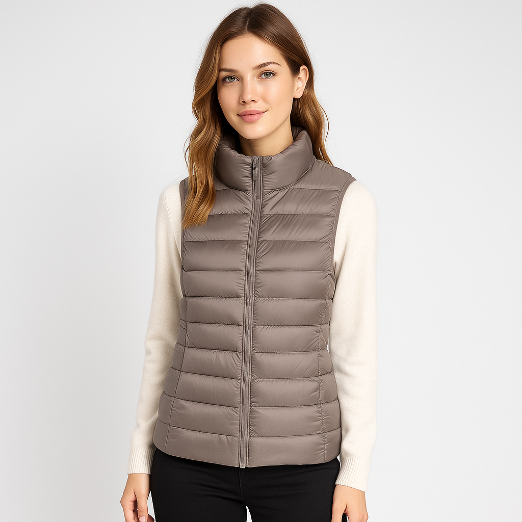 Moderne Steppweste Frauen Elegant Leicht