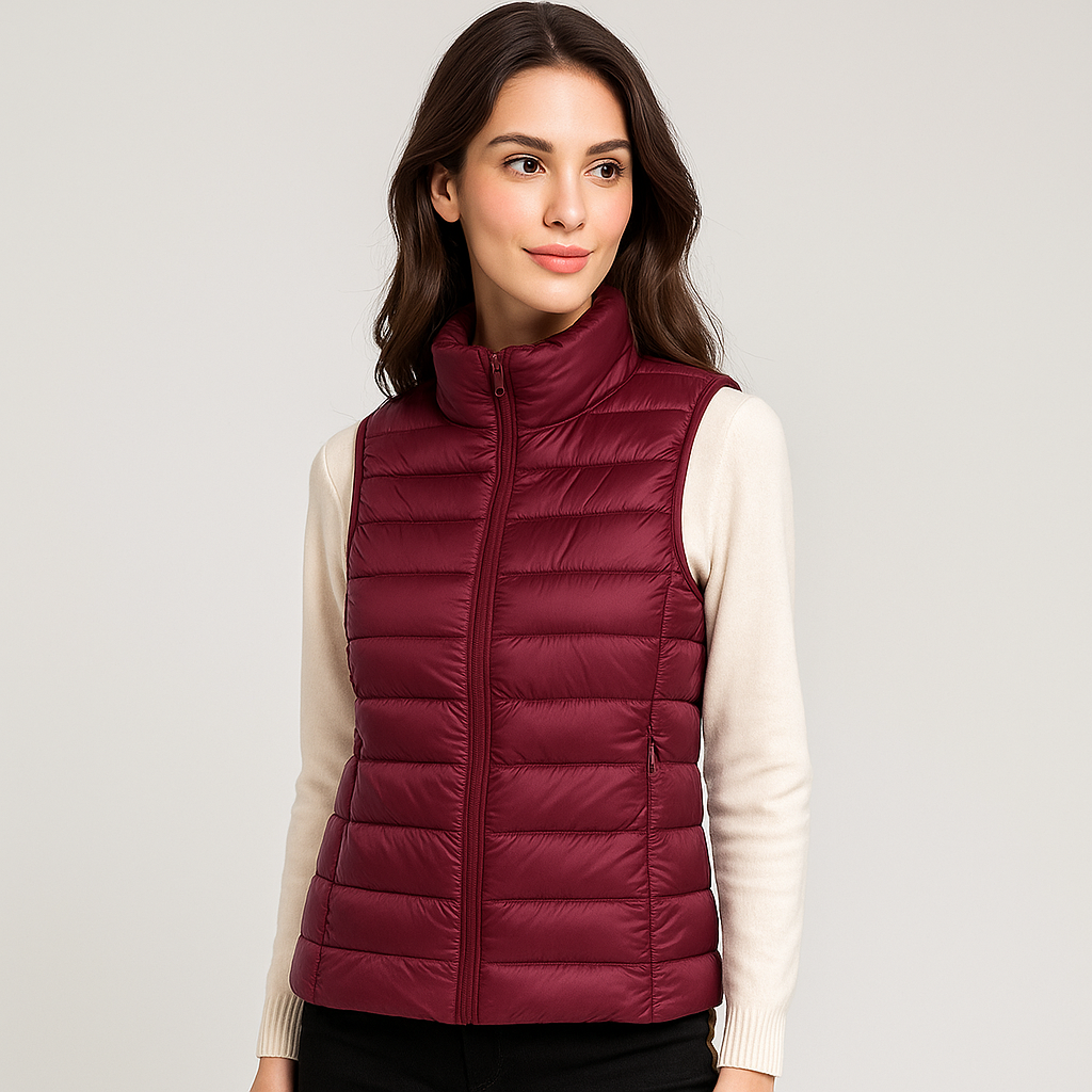 Moderne Steppweste Frauen Elegant Leicht