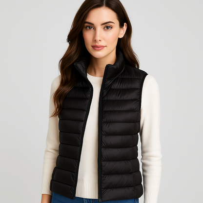 Moderne Steppweste Frauen Elegant Leicht