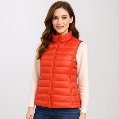 Moderne Steppweste Frauen Elegant Leicht