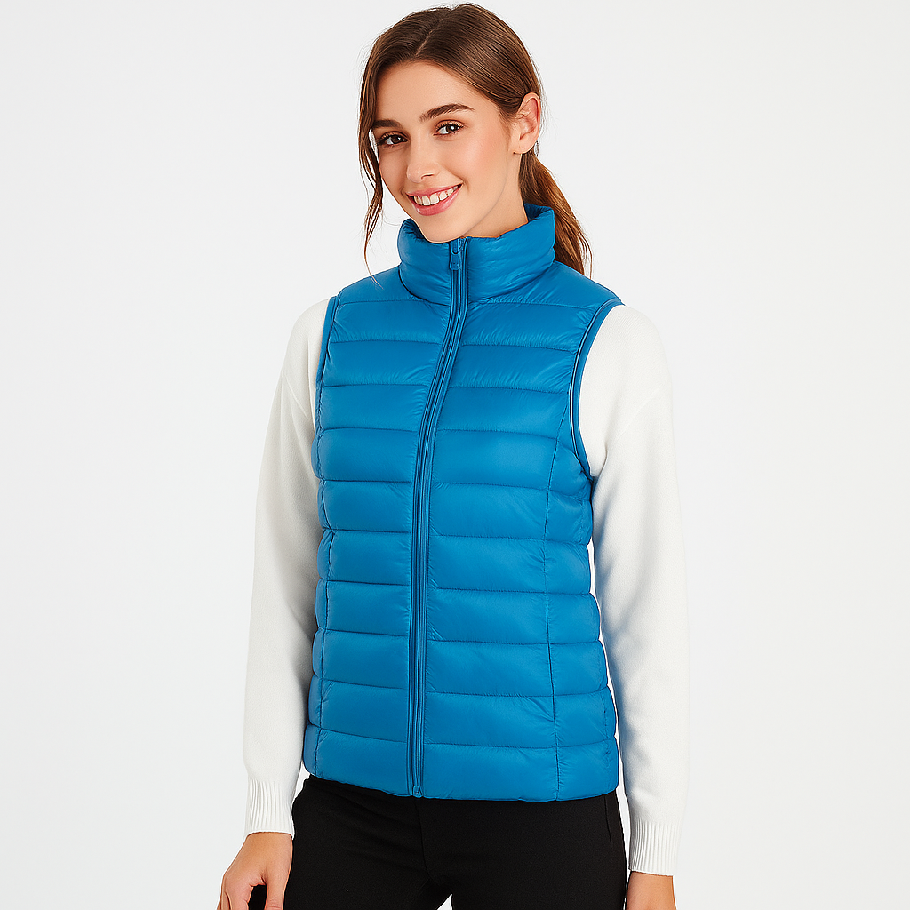Moderne Steppweste Frauen Elegant Leicht