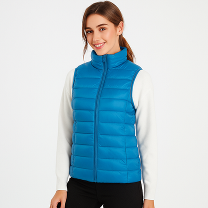 Moderne Steppweste Frauen Elegant Leicht