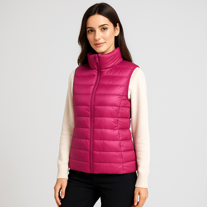 Moderne Steppweste Frauen Elegant Leicht