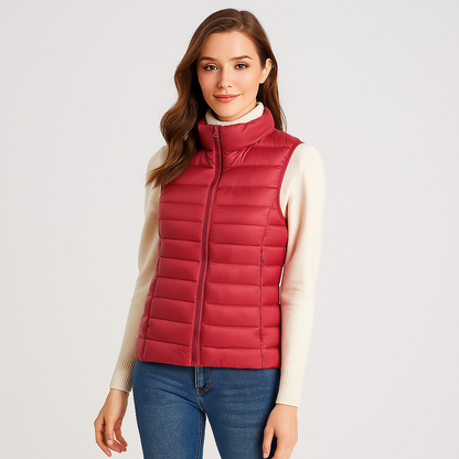 Moderne Steppweste Frauen Elegant Leicht