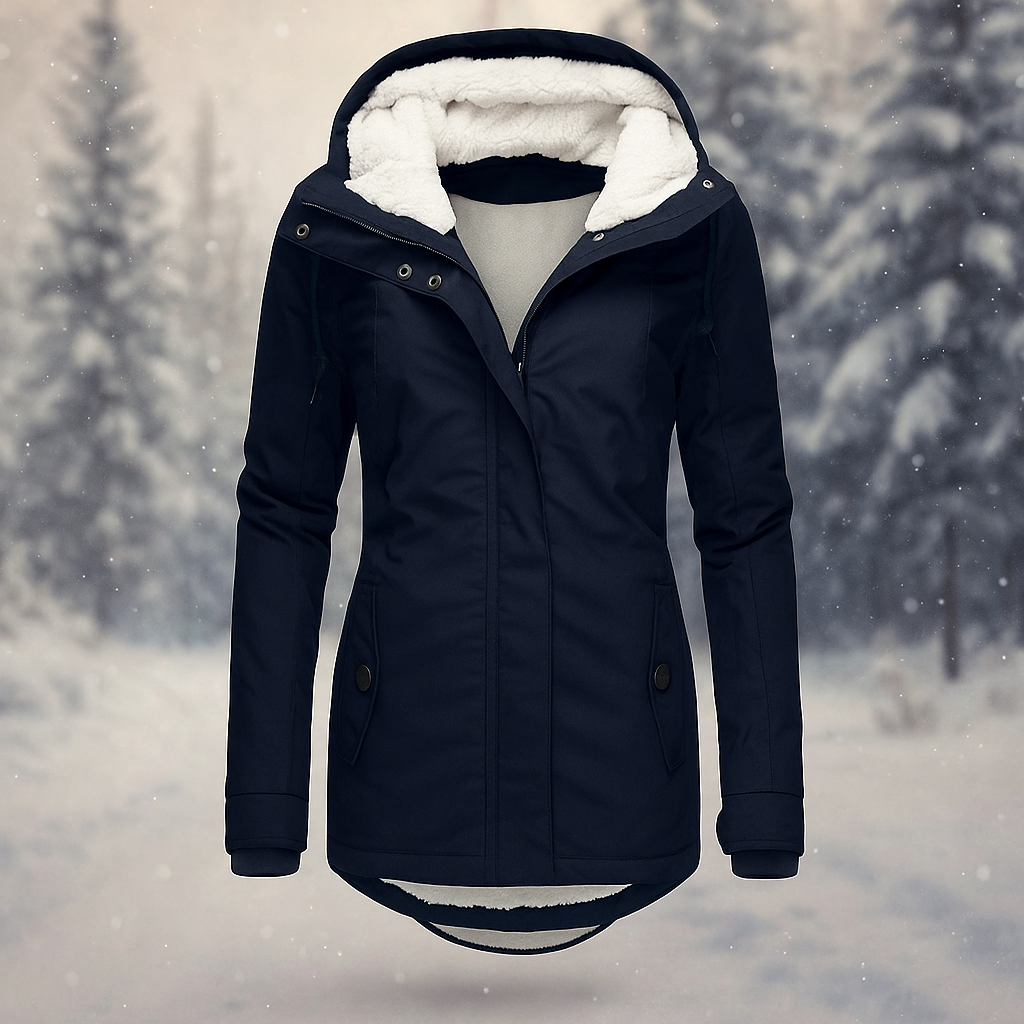 Warme Winterjacke Gepolstert Isoliert