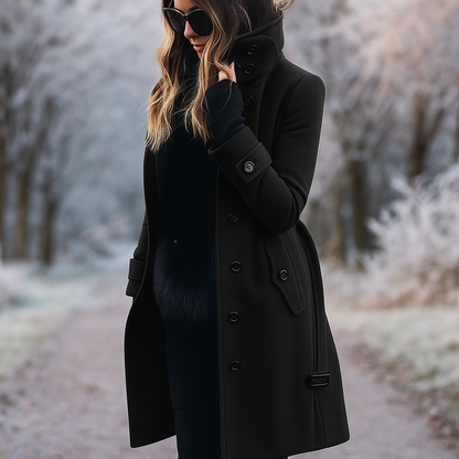 Elegante Herrenjacke Zweireiher Hochkragen