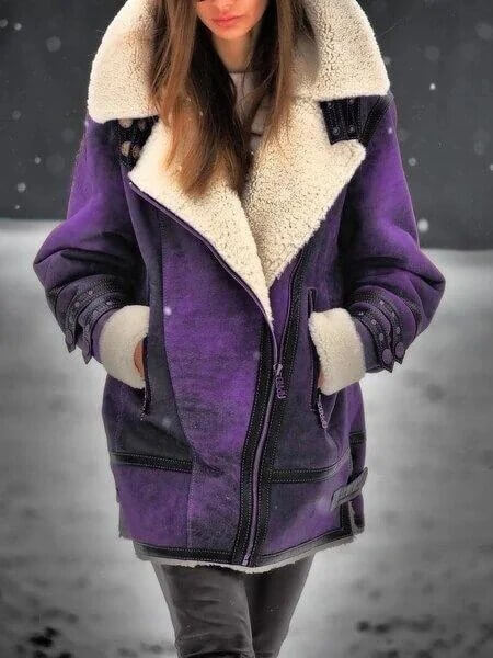Elegante Damenjacke Mittellang Casual Style