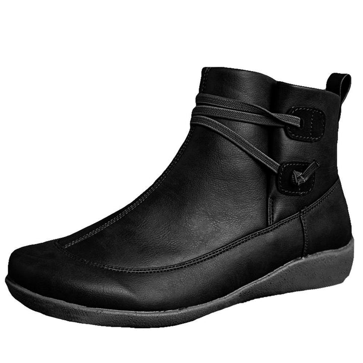 Elegante Damenstiefel Leder Warm
