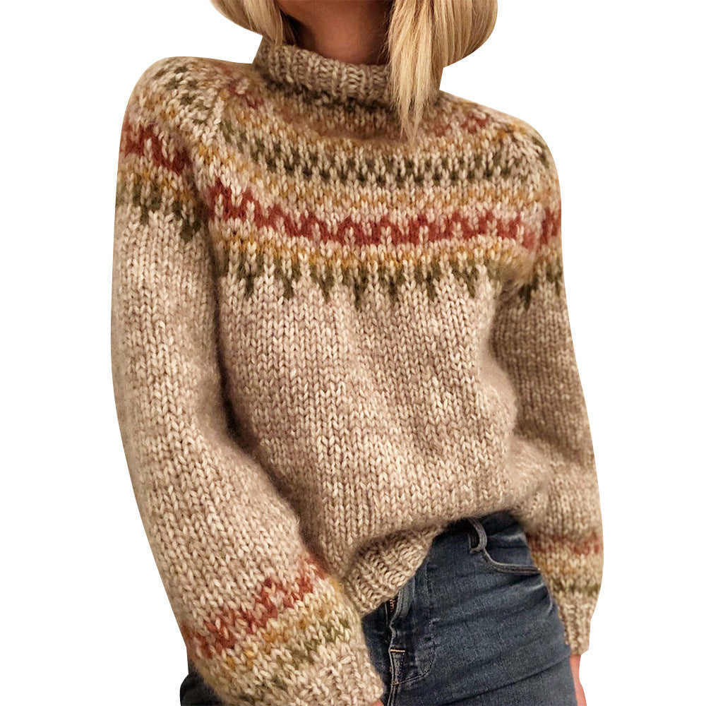 Isländischer Wollpullover Muster Strick Warme Kaschmir Qualität