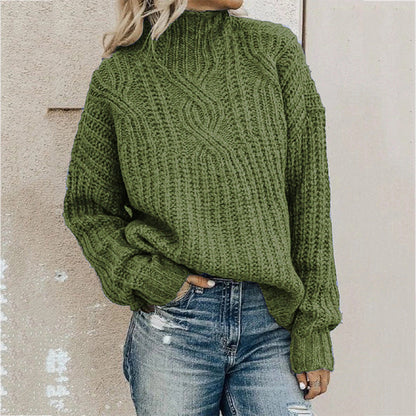 Übergröße Rollkragenpullover Damen Oversized