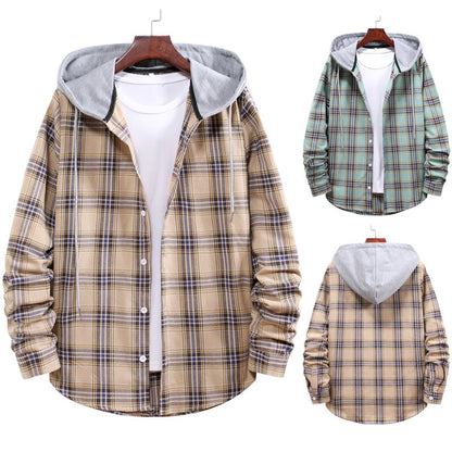 Herren Flanelljacke Kapuzenjacke Warme Winterkleidung - IdealeKleiden