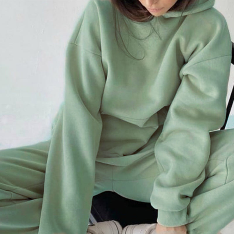 Kuschel-Jogginganzug Hochtaillig Oversized