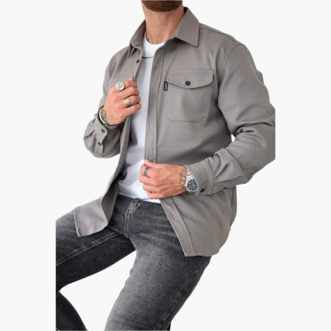 Moderne Overshirt Jacke - Vielseitiges Hemdjacke für Freizeit und Arbeit