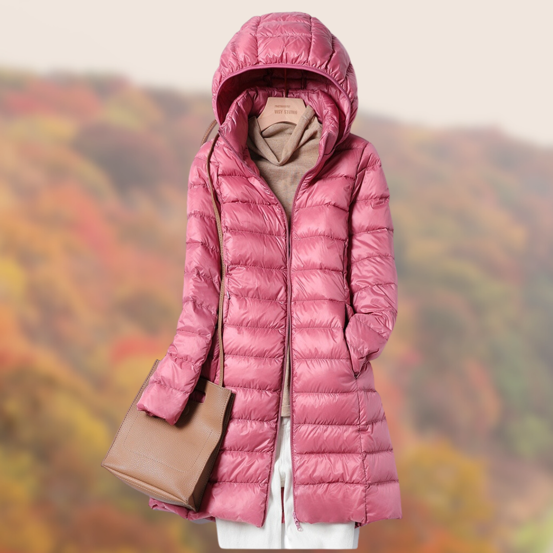 Damen Steppjacke Leicht Kapuzenstyle