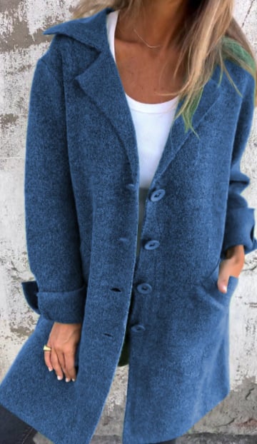 Wollmantel Damen Klassisch Elegant Warm