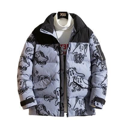 Bedruckte Wolljacke Warm Gemütlich