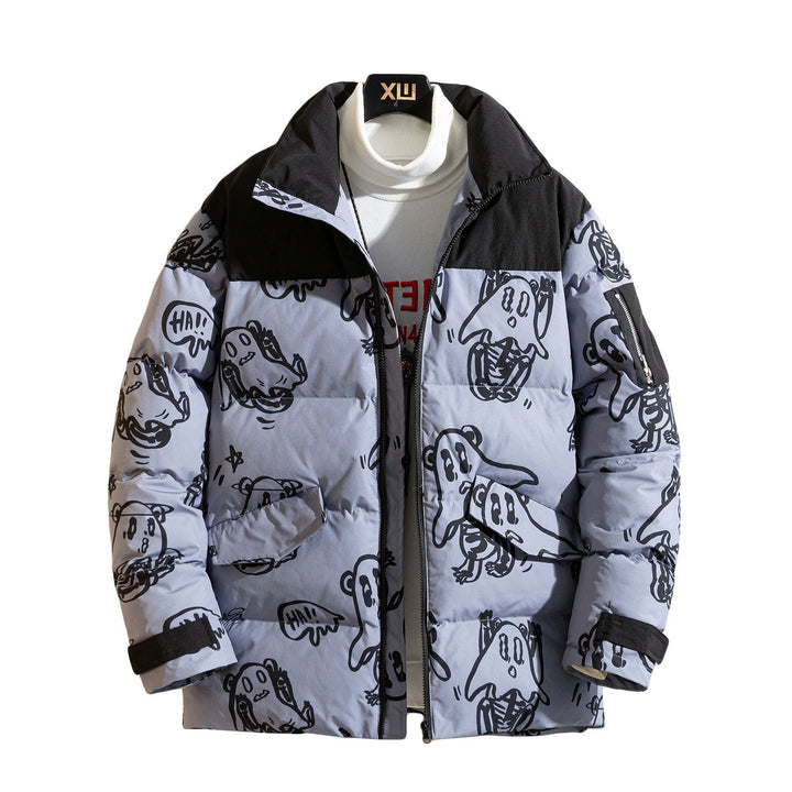Bedruckte Wolljacke Warm Gemütlich