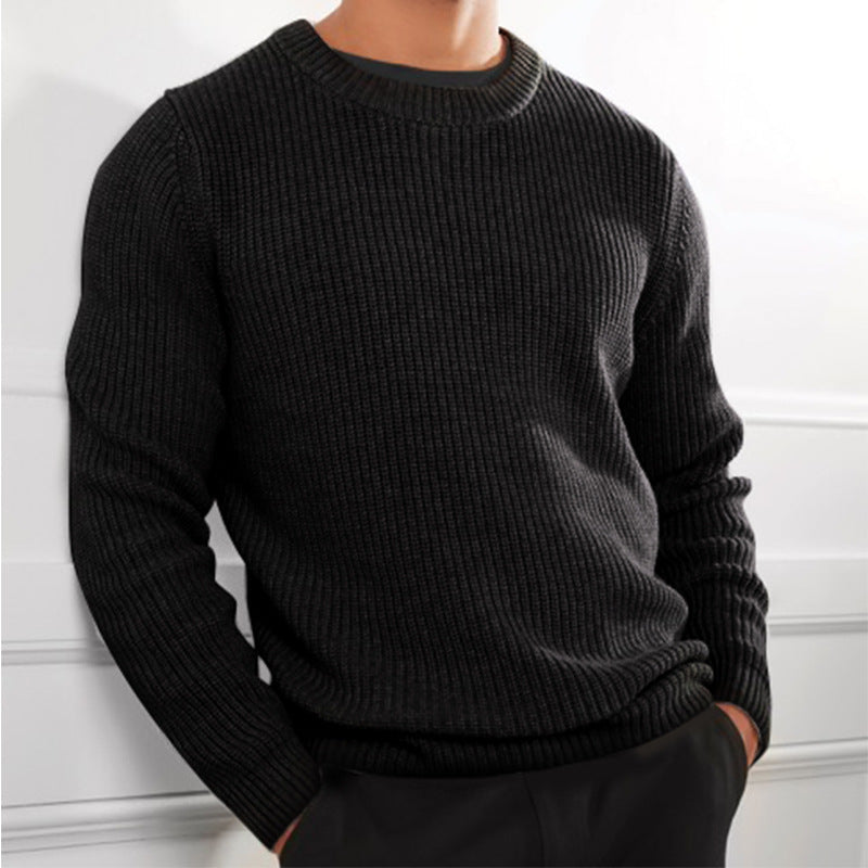 Herren Strickpullover Rundhals Elegant Modern - IdealeKleiden