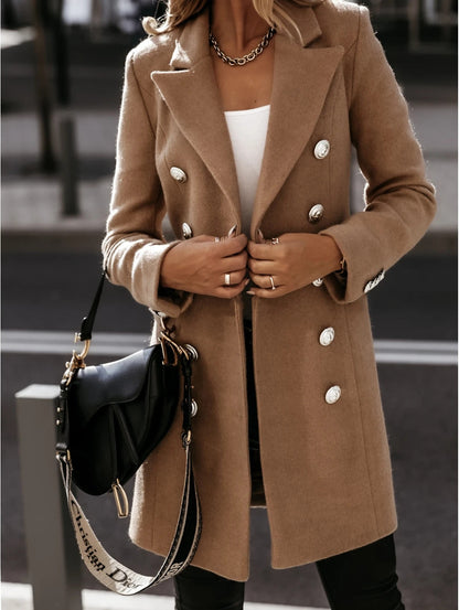 Eleganter Damenblazer Mantel Taillierte Passform Wollqualität