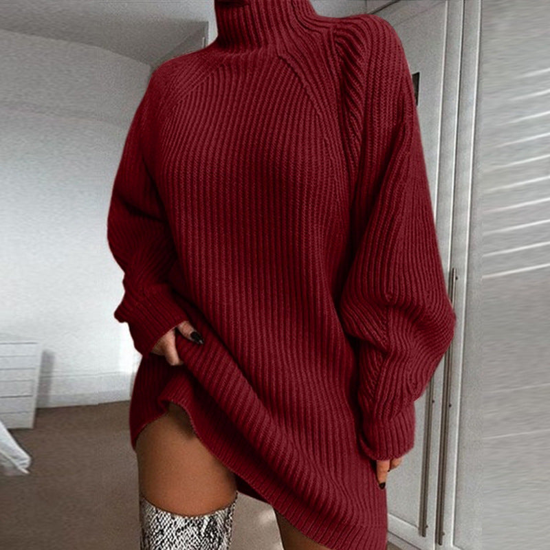 Damenschal Kleid Langarm Pullover