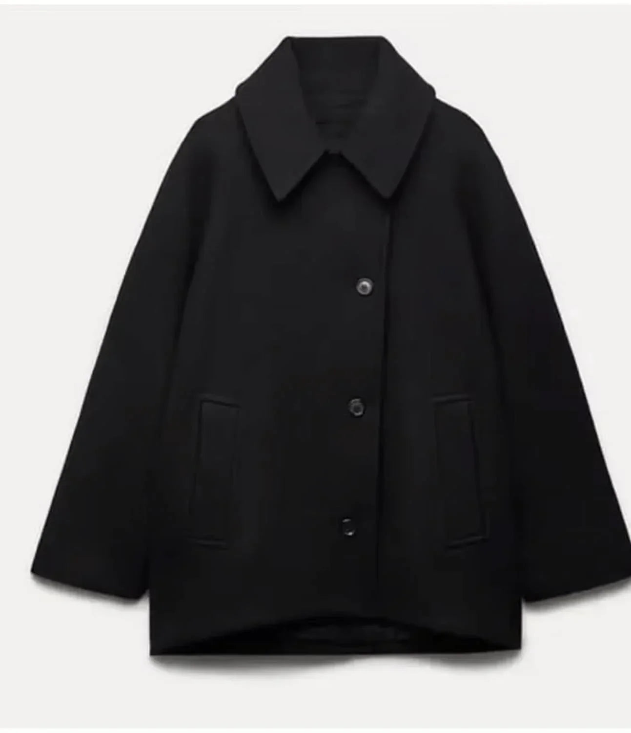 Großer Damen Wollmantel Oversize