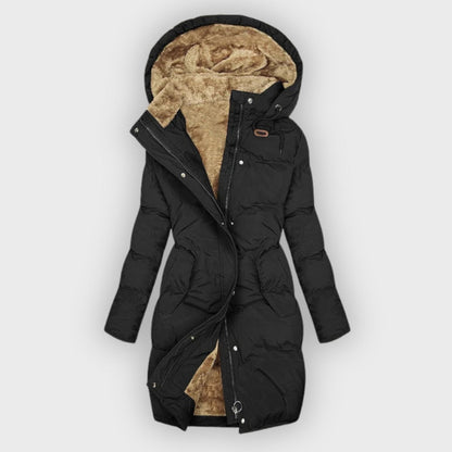 Elegante Winterjacke Isoliert Luxus