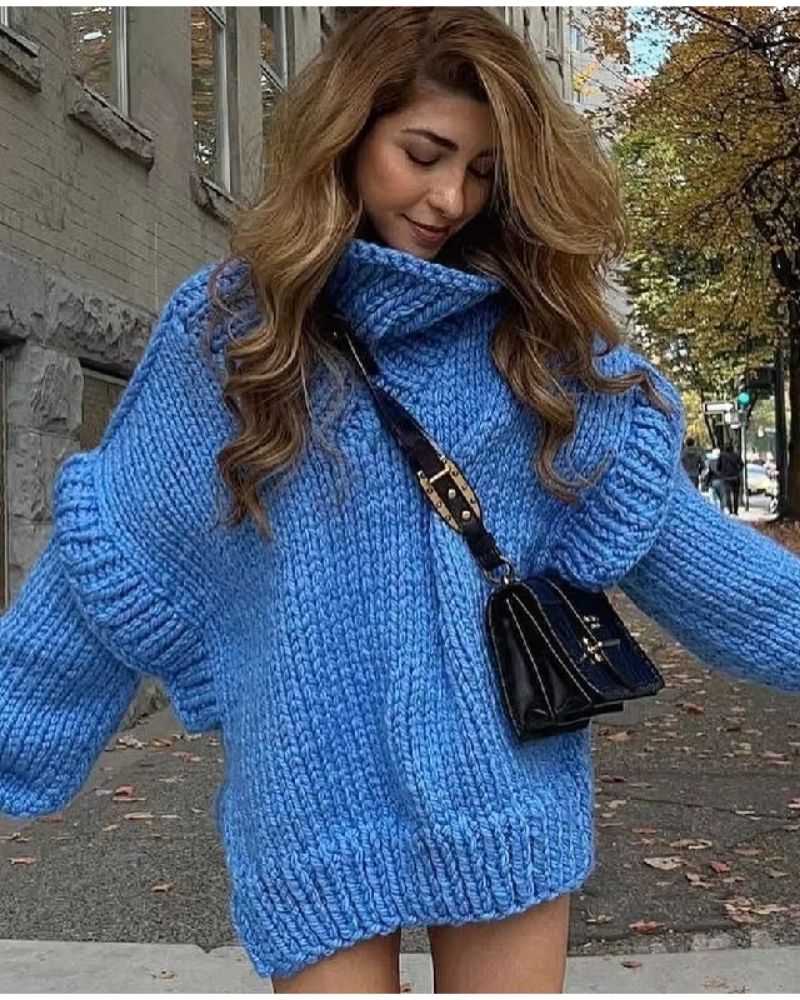 Übergröße Strickpullover Gemütlich