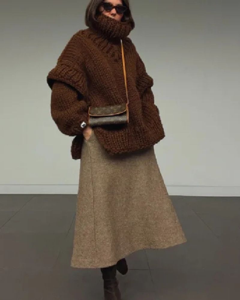 Übergröße Strickpullover Gemütlich