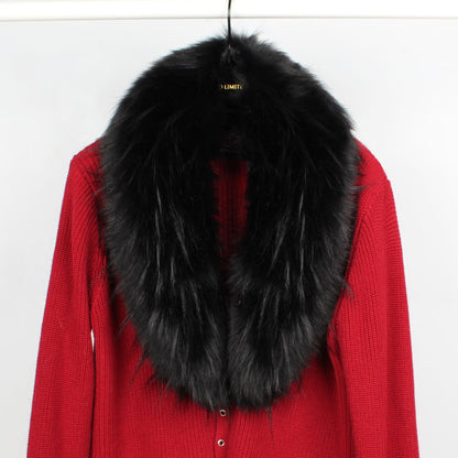 Damen Luxus Schal Weich Faux-Fell