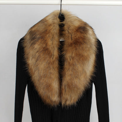Damen Luxus Schal Weich Faux-Fell