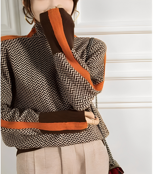 Eleganter Damen Kaschmir Pullover Rollkragen - IdealeKleiden
