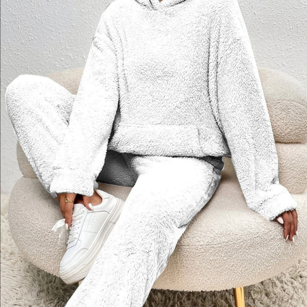 Damen Frühlingsshop Cozy Kapuzenanzug Set