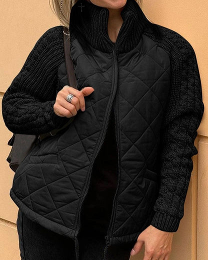 Bequeme Strickjacke Mit Reißverschluss Modern