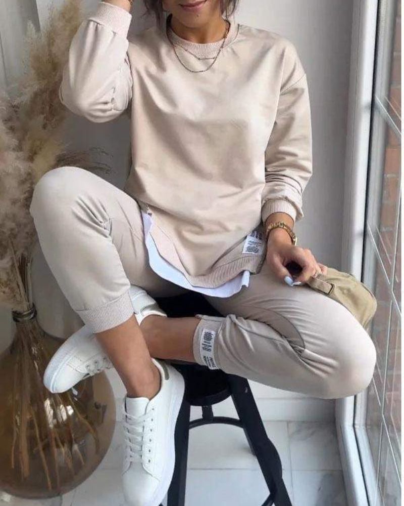 Modisches Zweiteiler Set Sweater Hose