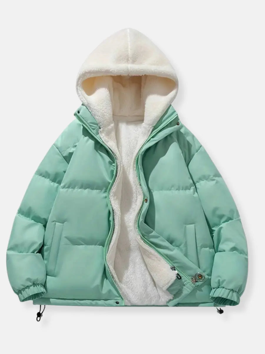 Damen Winterjacke Warm Isoliert mit Kapuze