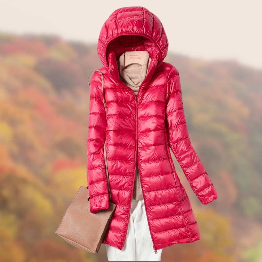 Damen Steppjacke Leicht Kapuzenstyle