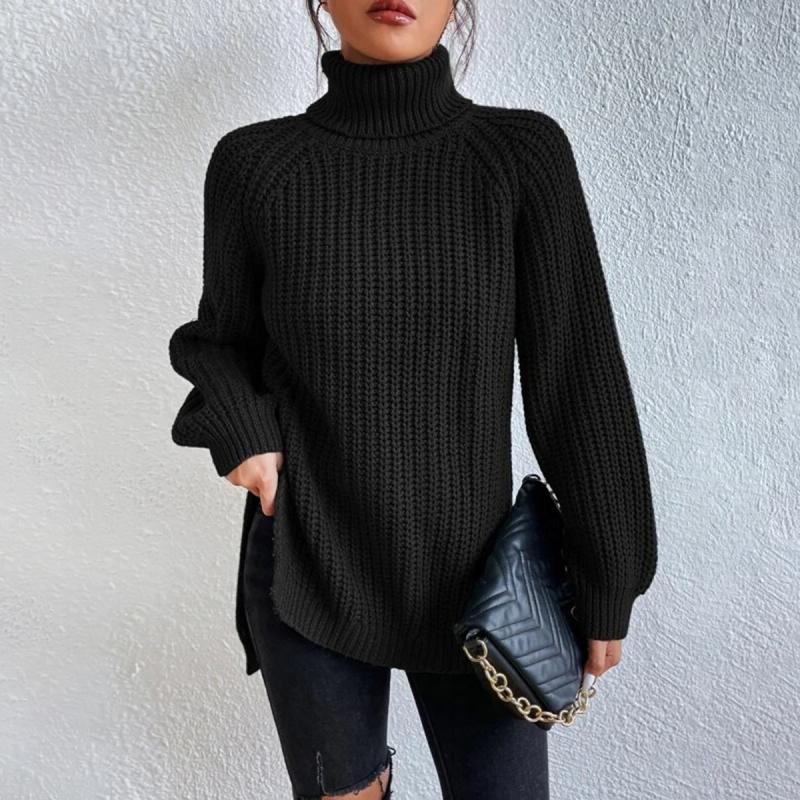Stylische Rollkragenpullover Damen Elegant