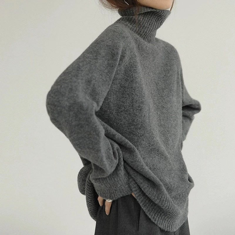 Damen Oversized Pullover Weich Angenehm Tragen
