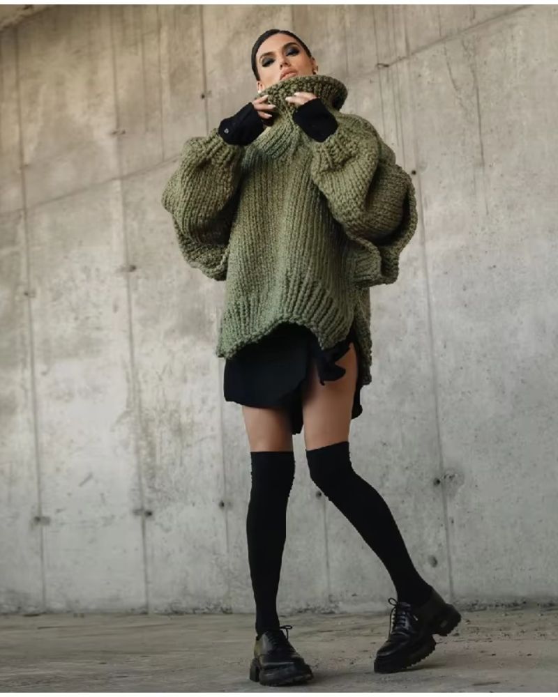 Übergröße Strickpullover Gemütlich