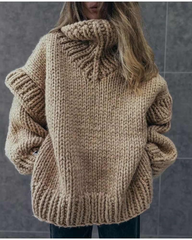 Übergröße Strickpullover Gemütlich