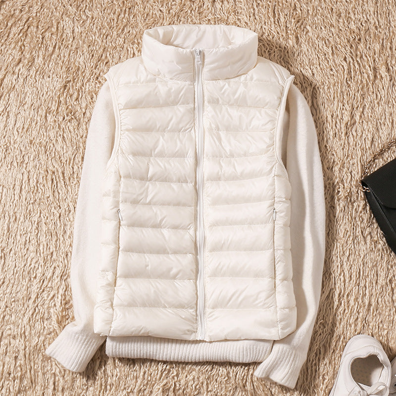 Leichte Daunenweste Damen - Warme Outdoorjacke für Herbst Winter